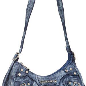 Denim Crossbody Bag Quilted Shoulder Bags for Women
